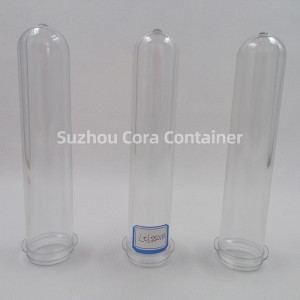 化粧品の包装のための27mm 55gの首Size32mmのペット泡立つびんのプリフォーム