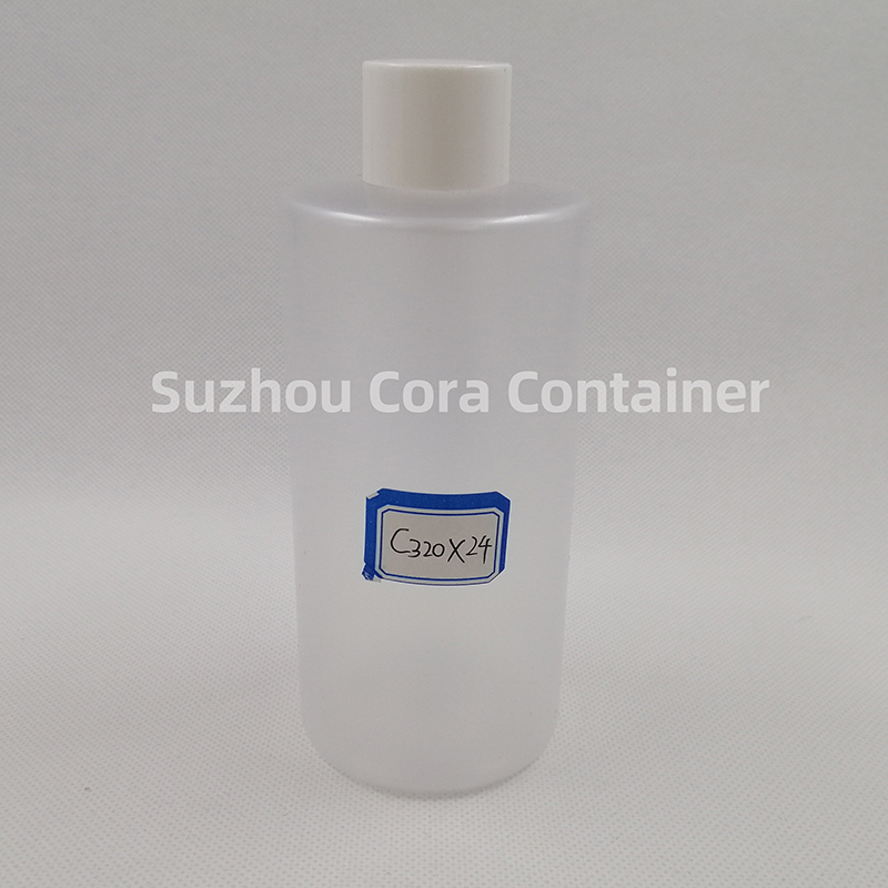 ネジ付きキャップ付き320 mlネックサイズ24 mmペットプラスチック化粧瓶